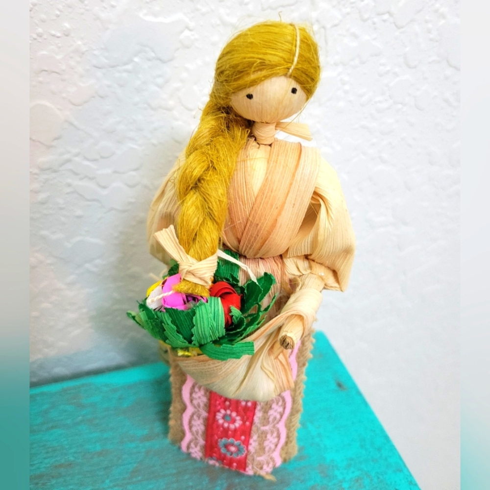 Vintage Corn Husk Doll